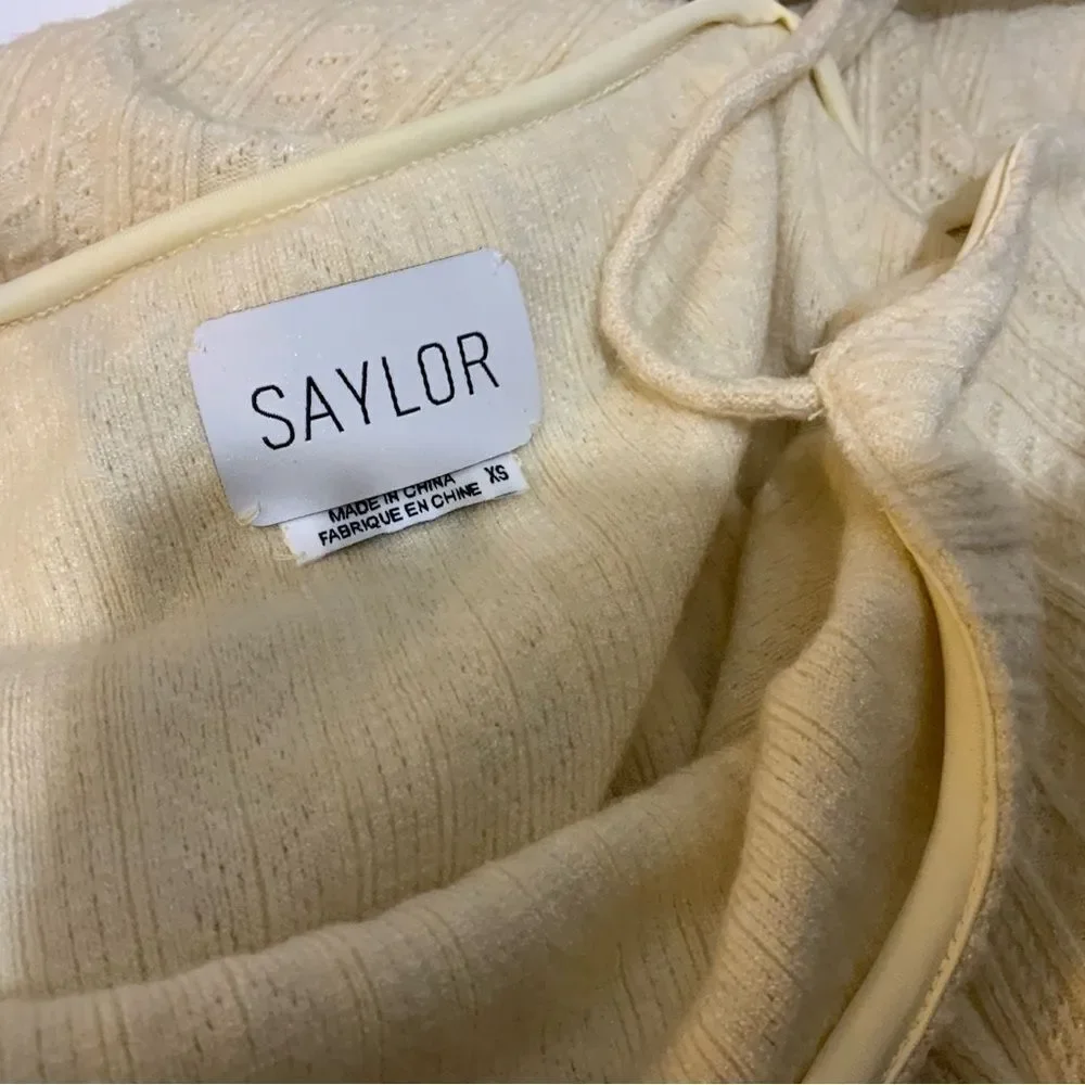 SAYLOR Tirzah Sweater Dress in Ivory XS - Picture 13 of 14